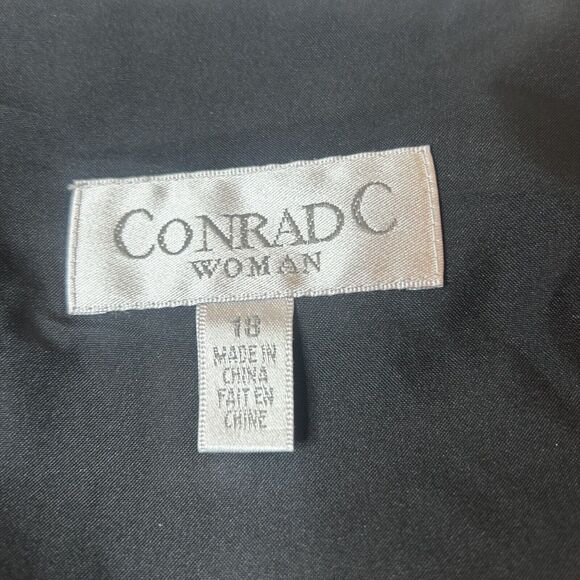 Conrad C Women’s 18 Vest Artsy Black Chic Career Zebra Art Pockets (tacked)Soft - Picture 4 of 13